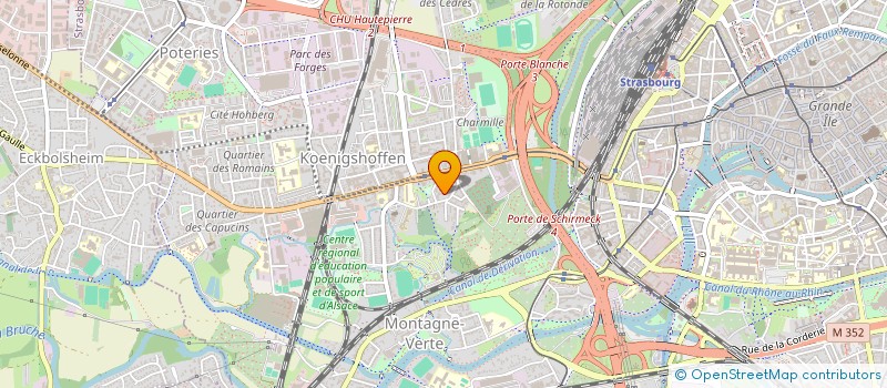 localisation de l'entreprise A.P.E.K. à STRASBOURG