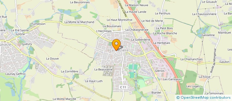 localisation de l'entreprise A.P.E.L [ASSOCIATION DES PARENTS D'ELEVES DE L'ECOLE PRIVEE MIXTE DE LA MEZIERE]  LA MEZIERE