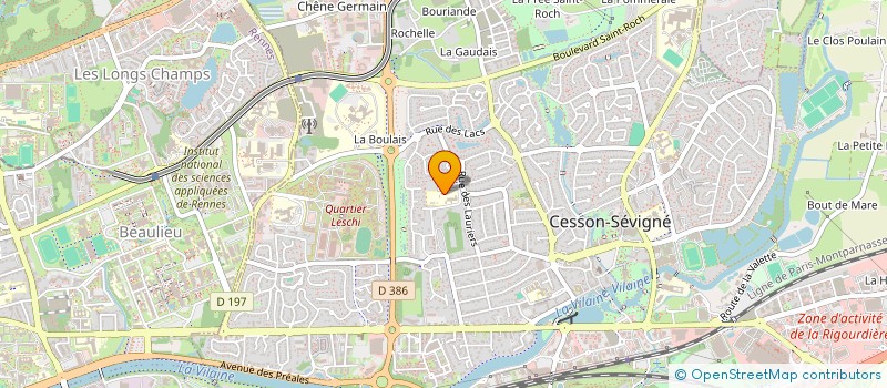 localisation de l'entreprise A.P.E.L. CESSON NOTRE DAME  CESSON-SEVIGNE