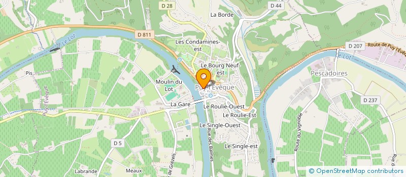 localisation de l'entreprise A.P.E.L. DE SAINT JOSEPH  PUY-L'EVEQUE