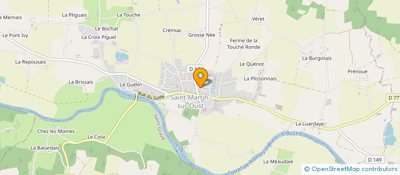 localisation de l'entreprise A.P.E.L. DE SAINT MARTIN SUR OUST  SAINT-MARTIN-SUR-OUST