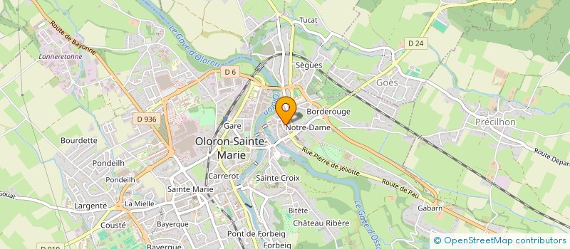 localisation de l'entreprise A.P.E.L EXTERNAT NOTRE DAME  OLORON-SAINTE-MARIE