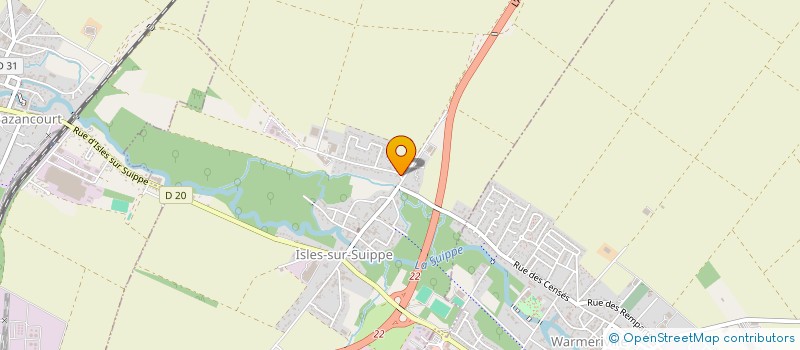 localisation de l'entreprise A.P.E LA DOLINE  ISLES-SUR-SUIPPE