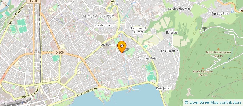 localisation de l'entreprise A.P.E POMMARIES MATERNELLE à ANNECY