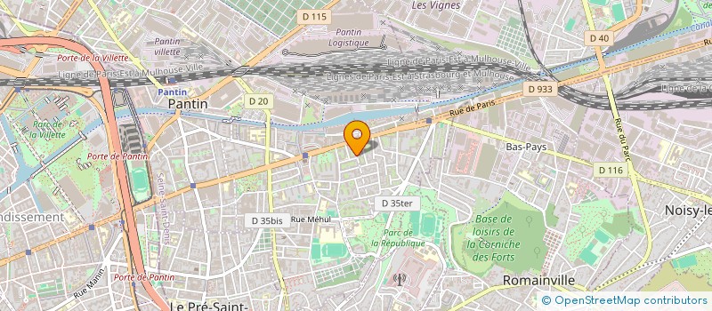 localisation de l'entreprise A.P.E.T.I.S  PANTIN