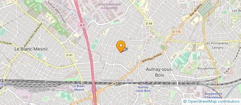 localisation de l'entreprise A P E X AMENAGEMENT à AULNAY-SOUS-BOIS
