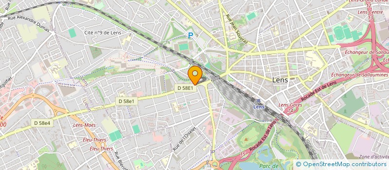 localisation de l'entreprise A.P.E.Z à LENS