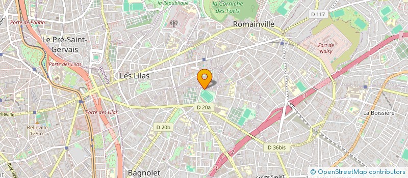 localisation de l'entreprise A.P.ENVIRONNEMENT à BAGNOLET