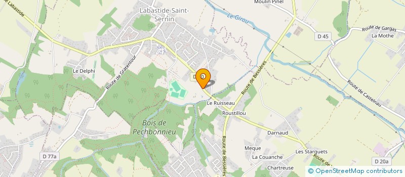 localisation de l'entreprise A.P.F. à LABASTIDE-SAINT-SERNIN