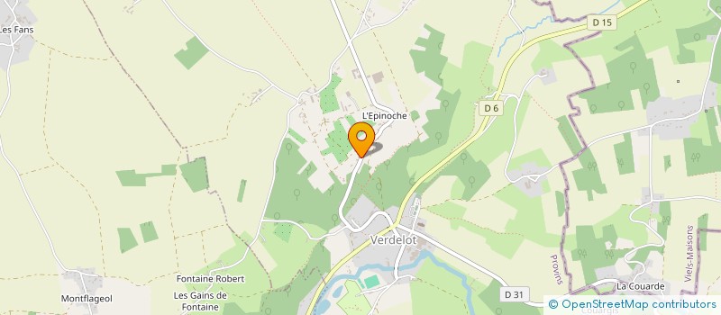 localisation de l'entreprise A.P.F.ASSOCIES PERE ET FILS  VERDELOT