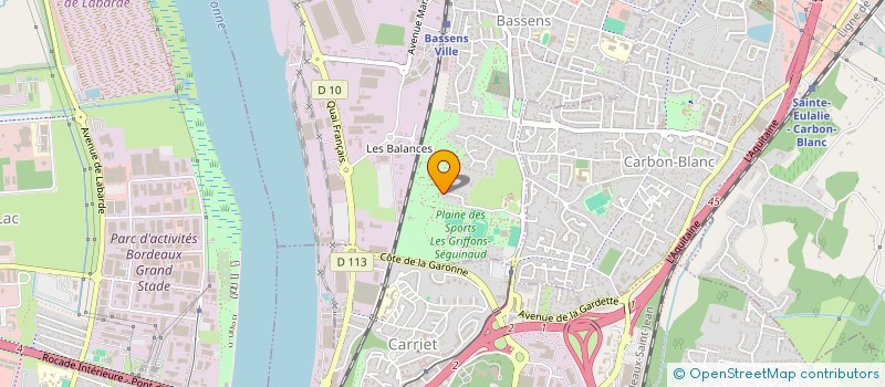 localisation de l'entreprise A. P. FACADES  BASSENS