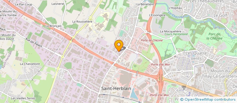 localisation de l'entreprise A.P.G. à SAINT-HERBLAIN