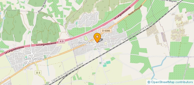 localisation de l'entreprise A.P.G. ELEC  BEZOUCE