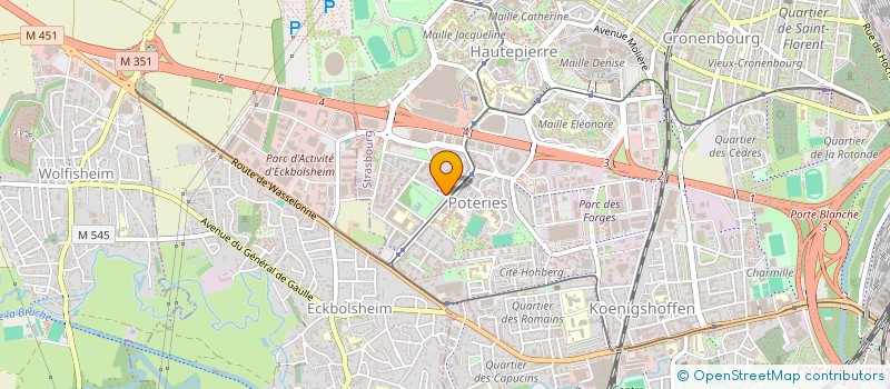 localisation de l'entreprise A P H  STRASBOURG