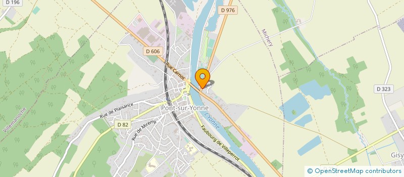 localisation de l'entreprise A.P.H. 89 à PONT-SUR-YONNE