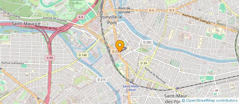 localisation de l'entreprise A.P.I.  PARIS