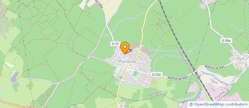 localisation de l'entreprise A.P.I.  PONTEILLA