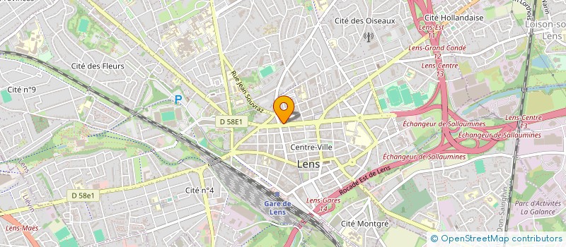 localisation de l'entreprise A P I  LENS