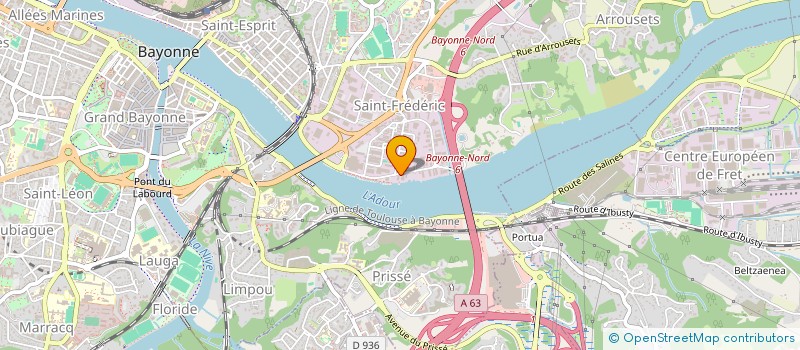 localisation de l'entreprise A P I à BAYONNE
