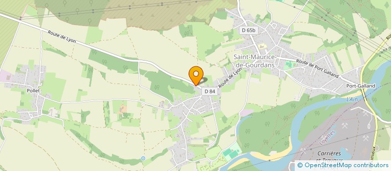 localisation de l'entreprise A P I  SAINT-MAURICE-DE-GOURDANS