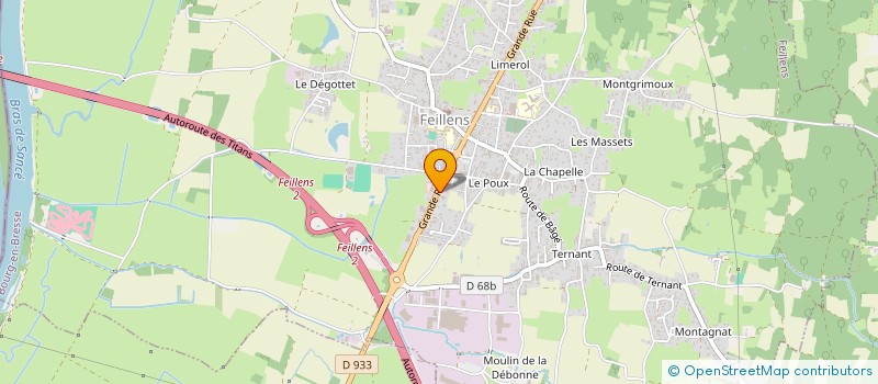 localisation de l'entreprise A.P.I  FEILLENS