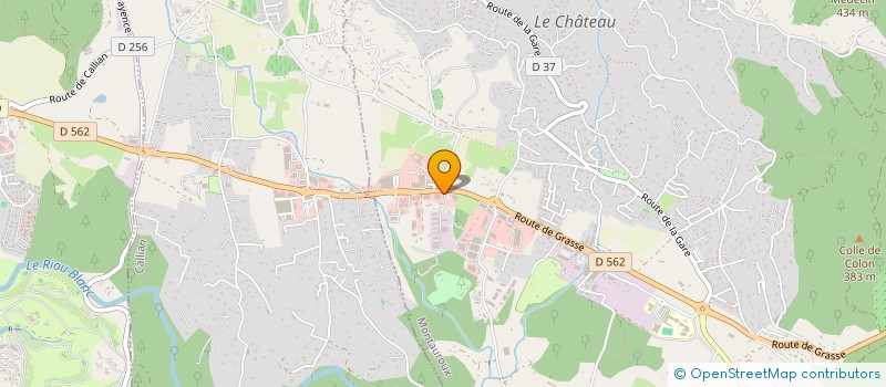 localisation de l'entreprise A.P.I  MONTAUROUX