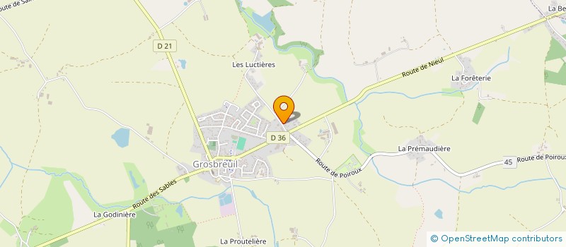 localisation de l'entreprise A.P.I. à GROSBREUIL
