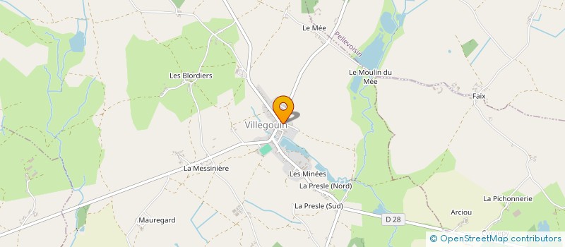 localisation de l'entreprise A P I C à VILLEGOUIN