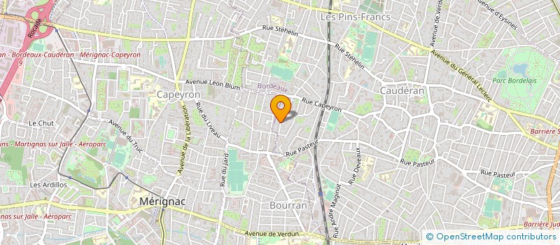 localisation de l'entreprise A.P.I.C.S. à BORDEAUX