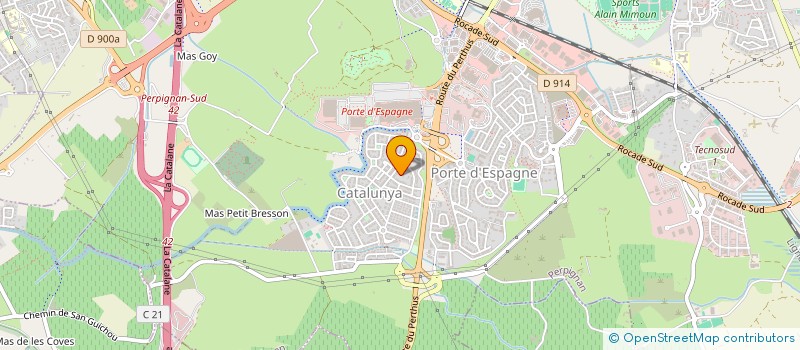 localisation de l'entreprise A.P. IMMOBILIER à PERPIGNAN