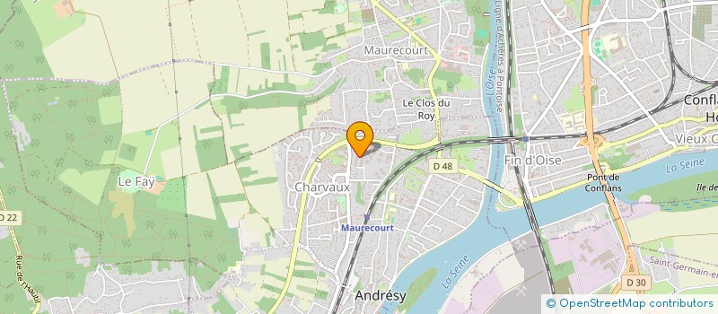 localisation de l'entreprise A.P. INGENIERIE à ANDRESY