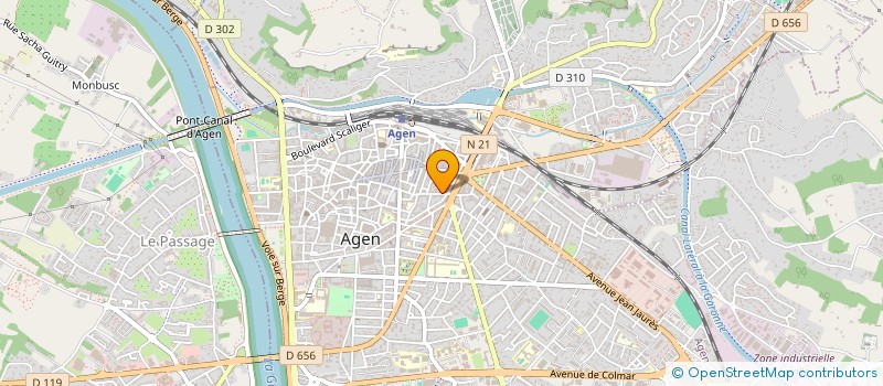 localisation de l'entreprise A.P INTERIM à AGEN