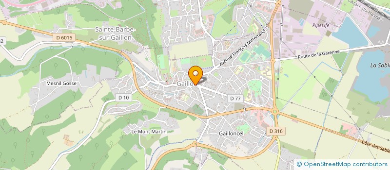 localisation de l'entreprise A.P.J. NORMANDIE  GAILLON