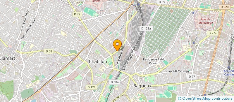 localisation de l'entreprise A.P.M.  CHATILLON