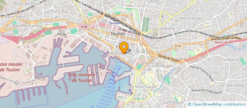localisation de l'entreprise A.P.M à TOULON