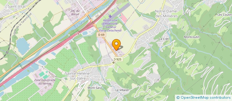 localisation de l'entreprise A.P.M à NOTRE-DAME-DES-MILLIERES