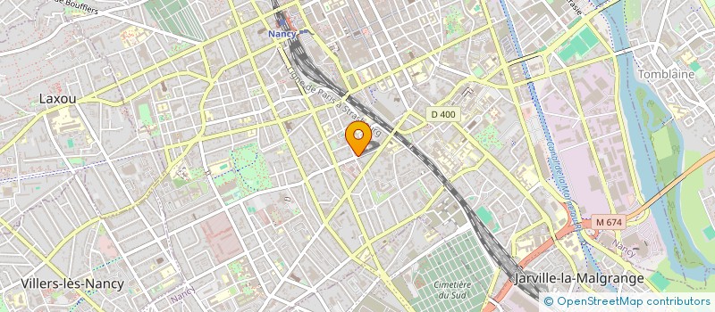 localisation de l'entreprise A.P.M.  NANCY