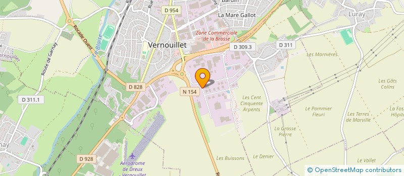 localisation de l'entreprise A P M à VERNOUILLET