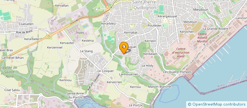 localisation de l'entreprise A.P.M  BREST