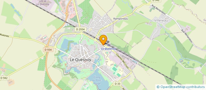 localisation de l'entreprise A.P.M.  LE QUESNOY