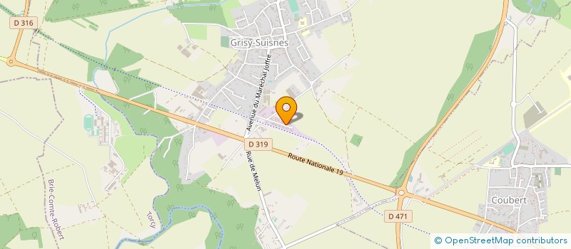 localisation de l'entreprise A.P.M (AGENCEMENT ET POSE DE MENUISERIES) à GRISY-SUISNES