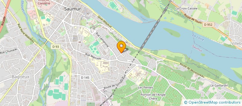localisation de l'entreprise A P M R  SAUMUR