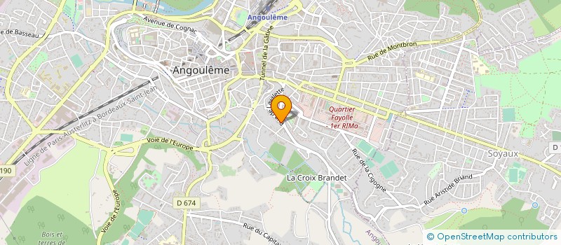 localisation de l'entreprise A.P.M SARL à ANGOULEME