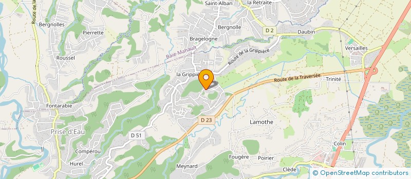 localisation de l'entreprise A.P.O. (AMENAGEMENT PISCINE OBERSON) à PETIT-BOURG