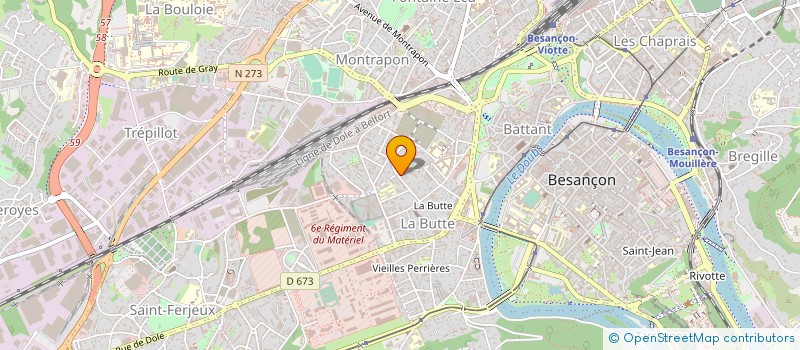 localisation de l'entreprise A.P.P.A. à BESANCON