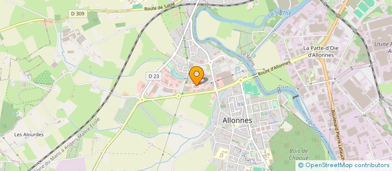 localisation de l'entreprise A.P.P. (AUTOMATISME PORTES PIETONNES) à ALLONNES