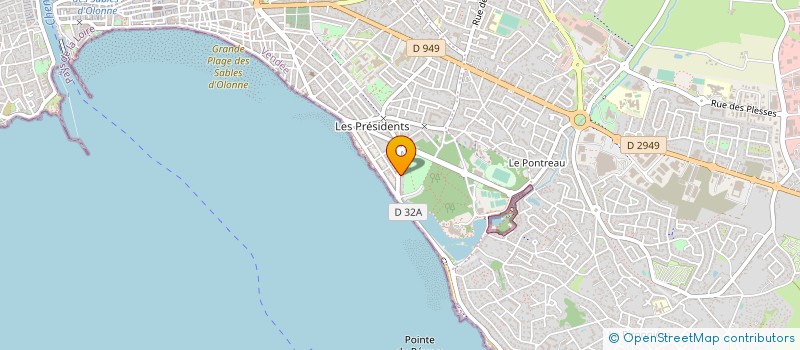 localisation de l'entreprise A.P.P.L.E.S. à LES SABLES D'OLONNE
