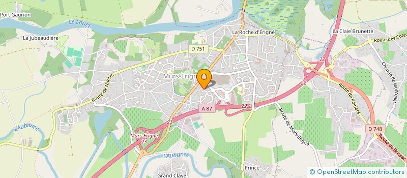 localisation de l'entreprise A.P.R.  MURS-ERIGNE