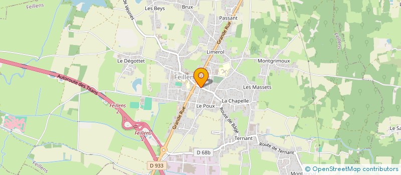 localisation de l'entreprise A.P.R.E.S ACCOMPAGNEMENT POUR LE RETOUR EN EMPLOIS à FEILLENS