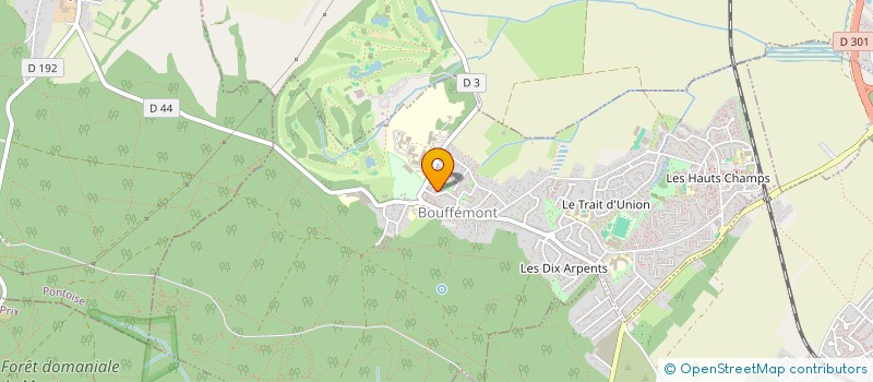 localisation de l'entreprise A.P.R.I.C.  BOUFFEMONT